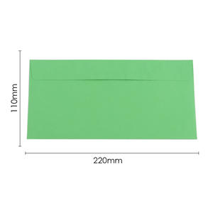 Foska ซองการ์ดเชิญงานวันเกิด8สีมาการองกระดาษต้นฉบับมีกาวในตัวบัตรของขวัญ - Product Image 2