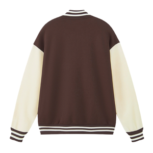 LAYENNE chaqueta universitaria de <span class=keywords><strong>punto</strong></span> de alta calidad para hombre bordado <span class=keywords><strong>grueso</strong></span> 380 Gsm impreso personalizado béisbol Letterman Varsity chaqueta - Product Image 2