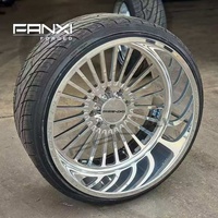 Jantes forgées FANXI 22X12 24x14 8x170 6x135 pour Ford F150 F250 26x16 26x14 8x180 pour Chevrolet GMC 2500 avec enjoliveurs flottants personnalisés