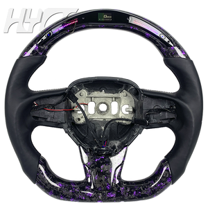 Volant personnalisé en cuir avec LED en fibre de carbone pour l'amélioration de l'intérieur de la voiture, adapté à Chrysler <span class=keywords><strong>300</strong></span> 300S 300C SRT - Product Image 1