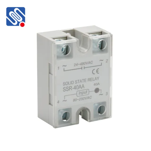 Meishuo SSR-40AA AC zu AC 10A SSR einphasiges Halbleiter relais 12V