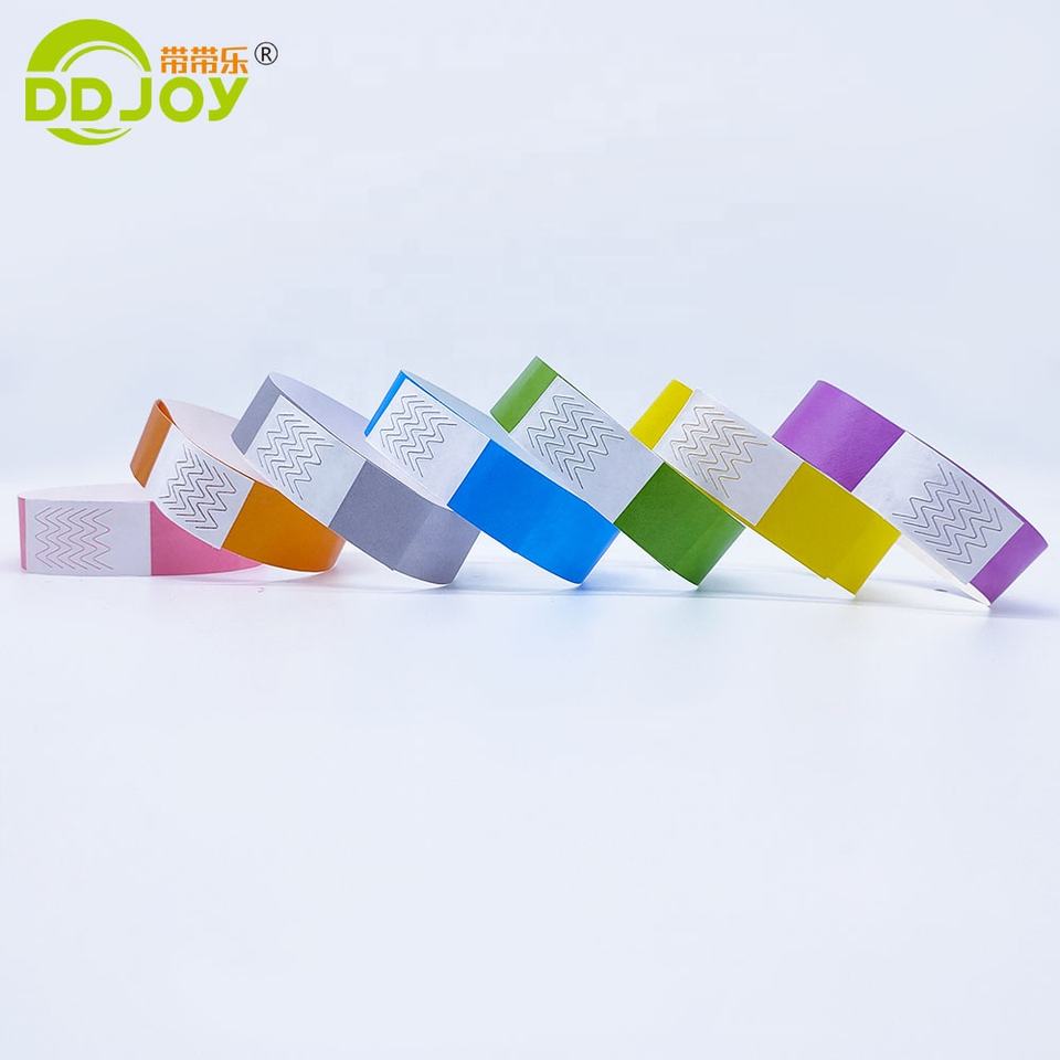 Waterproof Disposable Tyvek Wristbands Nautical Style Screen Printed Custom Logo Events Festivals Promotional Novelty Gifts 5