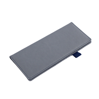 Portefeuille fin en cuir PU, multifonctionnel, porte-chèques, léger et portable, pour hommes et femmes, organisateur de monnaie long