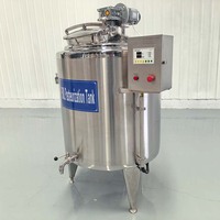 Petite machine de pasteurisation par flash, équipement de pasteurisation mini pour bière, lait, yaourt, jus d'orange, 100-500l