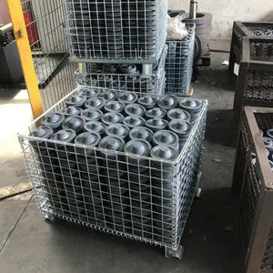 Jaula de Almacenamiento Plegable Industrial de Alta Resistencia, Contenedor de Malla Metálica Plegable - Product Image 6