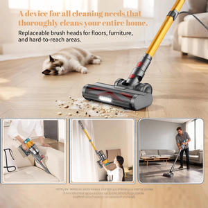 Aspirateur portable sans fil Dys à piles avec filtre HEPA et sac pour la maison, la voiture, l'hôtel, nettoyage humide/sec - Product Image 2