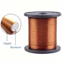 Alambre de Aluminio Revestido de Cobre Esmaltado Plano CCA/ECCA, Clase 155/180/200C, para Motores, Transformadores, Aplicaciones Industriales, Automotrices, Calefacción y Uso Aéreo