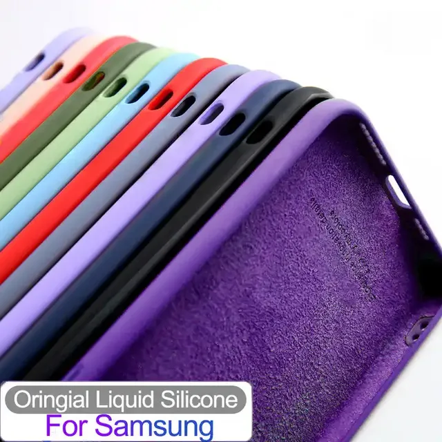 Wholesale New S23 Custom Logo Color Soft TPU Silicone Original Mobile Phone Cases for Samsung Galaxy S22 S24 Ultra S23 Plus