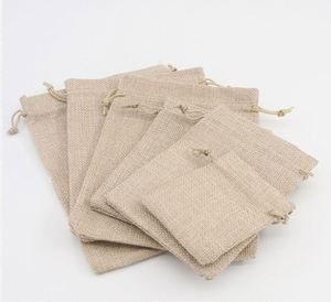 Wholesale Eco-Friendly Fabric Drawstring Pouches Sewn Hemp Cord Customizable Logo Foldable Double for Storage Packing <b>Bags</b> - Product Image 2