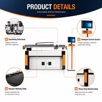 Table de découpe numérique oscillante CNC pour carton et boîtes cadeaux avec certification CE