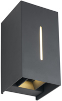 Nuova Lampada da Parete LED Everstar 12W/18W/20W, Illuminazione Quadrata Bidirezionale per Esterni, Impermeabile in Alluminio per Giardino