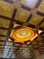 Faux Plafond de Luxe Décoration de Temple Panneau Décoratif en Aluminium Carreaux de Plafond en Aluminium