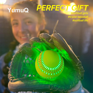 Yumuq cao cấp LED bóng mềm bóng 12 "tiêu chuẩn chuyên nghiệp bóng chày phát sáng trong bóng tối fastpitch cho người chơi - Product Image 5
