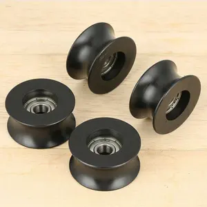 u groove parts suppliers double pulley climbing nylon pulleys