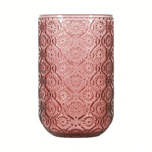 Juego de Vasos de Vidrio de Boca Ancha de 400 ml, Estilo Vintage con Grabado de Flor de Manzano, para Bar, Hotel, Viajes, Bodas, Regalos - Product Image 4