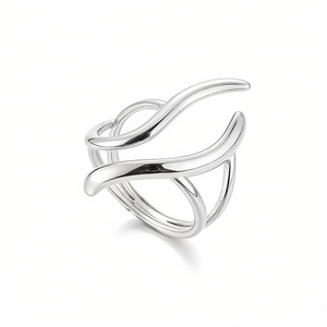 Anillo de Moda Amy Amy A3520 para Mujer, Chapado en Plata 925, Geométrico, Moderno, para Uso Diario, Joyería de Regalo - Product Image 3
