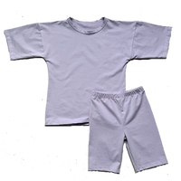 Conception OEM lavage à l'acide bébé garçon fille ensemble de vêtements enfant en bas âge enfants vêtements d'été t-shirt + short deux pièces nouveau-né tenues