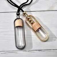 Flacons suspendus pour voiture de 10 ml, 7 ml, 5 ml – Bouteilles vides en verre transparent pour diffuseur d'huiles essentielles et parfums – Pendentifs flacons d'aromathérapie