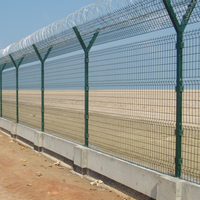 Clôture de jardin en PVC, en treillis métallique soudé, courbé 3D, en acier, facilement assemblable, pour bâtiments et aménagements extérieurs