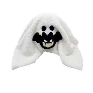 Moyun Halloween fantasma brinquedos de pelúcia Gus abóbora gato travesseiro de gato preto boneco de algodão PP pesado barato por atacado