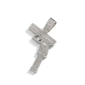 สร้อยคอฮิปฮอป สร้อยคอรูปปืน สร้อยคอแฟชั่นสำหรับผู้ชาย ของขวัญ - Product Image 5