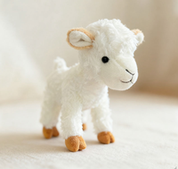 Peluche personnalisée en forme de mouton, jouet en peluche doux, poupée agneau, adorable oreiller en forme de mouton blanc, cadeau pour enfants et décoration de la maison