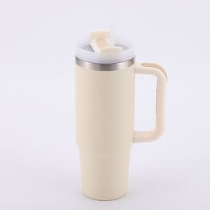 40oz H2.0 Handle Car Travel Tumbler <b>Insulated</b> <b>Mug</b> Lid Straw Non-Slip Base OEM ODM Custom Design - Product Image 4