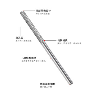 Outil de réparation et de ponçage de surface en acier au tungstène pour le prétraitement et le retrait du vernis gel - Product Image 1