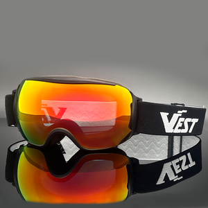 Lunettes de ski avec logo personnalisé lentille anti-buée 100% protection UV sur les lunettes de snowboard lunettes de neige hommes femmes jeunes vente en gros - Product Image 3