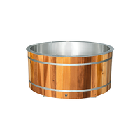 Baignoire de récupération en bois à froid pour adultes, nouvelle conception OEM ODM, pour salle de sport, spa, hôtel