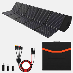 แผงโซลาร์เซลล์แบบพับได้ 600W ประสิทธิภาพสูง 26% โมโน กันน้ำ IP66 ได้รับการรับรองมาตรฐาน CE เครื่องชาร์จพกพาแบบเร็ว สถานีพลังงานสำหรับใช้งานกลางแจ้ง 45V - Product Image 1