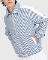 Veste coupe-vent personnalisée pour homme, imperméable, vintage, rayée, surdimensionnée, streetwear, légère, fermeture éclair, vente en gros OEM, BSCI