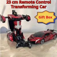 Termasuk pengisi daya dan pengendali jarak jauh, Robot transformer RC mainan mobil berubah bentuk dengan pengisi daya dan pengendali jarak jauh