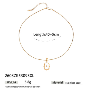 18K Gold Plated Stainless Steel White Shell Cross Pendant <strong>Necklace</strong> Vintage Star <strong>Medallion</strong> Gold Layered <strong>Necklace</strong> Choker Jewelry - Product Image 6