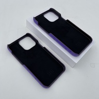 YUBO CUIR Autruche En Cuir De Vache Téléphone étui pour iphone 13 Pro En Cuir Véritable Housse pour iphone 13 Pro Max