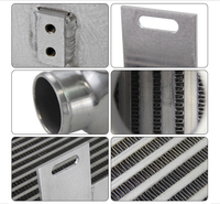 Intercooler frontal poli FMIC 2.0T compatible avec WRX STi Impreza TR GD 2.0L 2.5L (2002-2007)