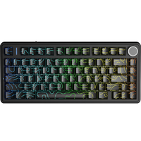 Clavier de jeu AULA F75HE 75% à interrupteurs magnétiques, taux de polling 8000Hz, éclairage RGB Hot-Swap, batterie 4000mAh pour joueurs e-sport