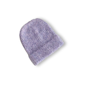 Bonnet en tricot de <span class=keywords><strong>luxe</strong></span> en mélange de laine avec étiquette en cuir PU personnalisée à lettre classique, revers courant, idéal pour le ski en automne et en hiver - Product Image 2