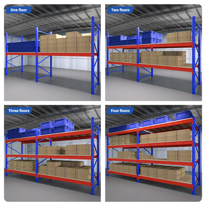 Heavy Duty Pin kệ kho Heavy Duty Stackable Pallet Giá gác lửng tầng giá cho kho lưu trữ - Product Image 2