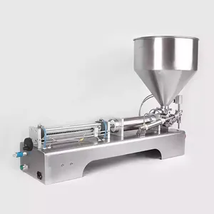 Pneumatic Paste Filling Machine 100 ML Single Head Piston Filling Machine For Thick Tomato