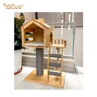 Griffoir de chat moderne et mignon personnalisable en forme de nuage avec jouet suspendu en bois de sisal durable pour le jeu