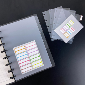 Custom Logo Removable <strong>Divider</strong> Index <strong>Notebook</strong> Tear-resistant Planner Binder <strong>Dividers</strong> for <strong>A5</strong> Binder with Labels - Product Image 1