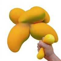 Jouet anti-stress en TPR à rebond lent, en forme de mangue, pour la décompression et la relaxation des jeunes