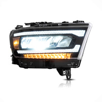 Phares avant à LED complets d'usine avec clignotants séquentiels pour Dodge Ram 1500 2019 2020 2021