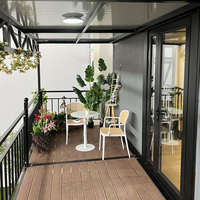 Maisons Préfabriquées de 3 Pièces Sur Mesure à l'Exportation, Container Pliable Double Aile, Bâtiment Préfabriqué