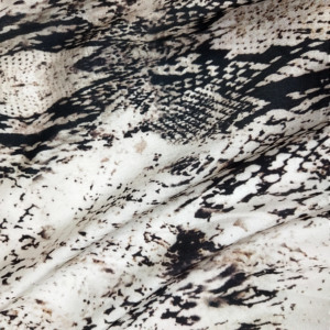 Luxo Soft pele-friendly Snakeskin Pattern Design Digital impresso seda mistura tecido para vestido - Product Image 2