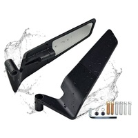 Rétroviseur latéral invisible réglable, déflecteur de vent pour moto, scooter, VTT, montage universel sur guidon de 7/8 pouces