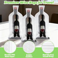 Tas Botol Anggur Terisolasi Anti Bocor yang Dapat Digunakan Kembali, Pelindung Perjalanan untuk Penyimpanan dan Pengangkutan Anggur yang Praktis