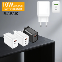 Pengisi daya dinding Multi port, pengisi daya Cepat Tipe c USB a Multi port baru 2025, soket adaptor perjalanan colokan US EU UK