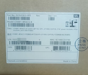 Cho Huawei cloukengine 6800 trung tâm dữ liệu chuyển đổi CE6881-48S6CQ-B 48x10ge SFP + 6x100ge qsfp28 cổng lacp SNMP VLAN QoS Stackable - Product Image 2